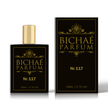 Load image into Gallery viewer, Bichaé No. 117 50ml perfume bottle - Oriental Floral scent inspired by Attrape-Rêves featuring Litchi and Cacao notes.